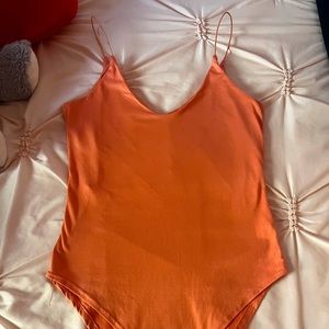 Salmon body suit